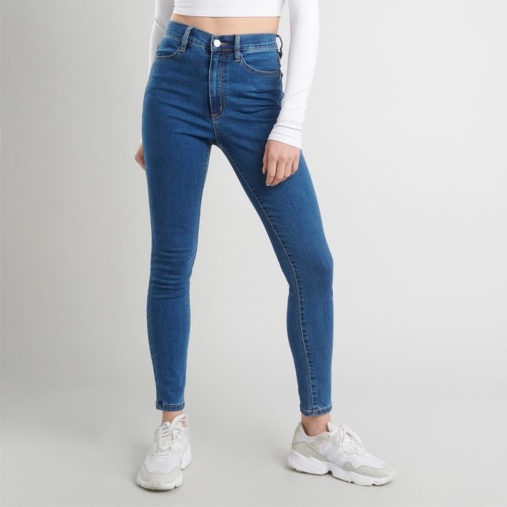 Garage Blue Hugh Waisted Denim Jeans